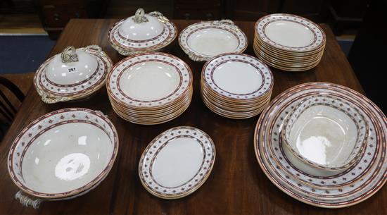 A Minton part dinner service, 19th century
